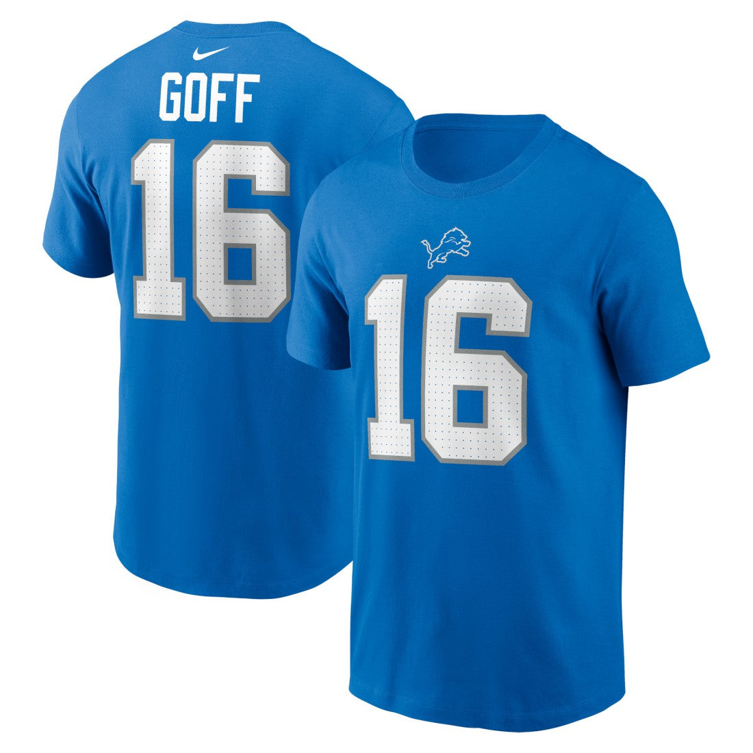 Jared Goff Detroit Lions Name & Number T-Shirt - Blue sale