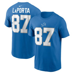 Sam LaPorta Detroit Lions Name & Number T-Shirt - Blue outlet