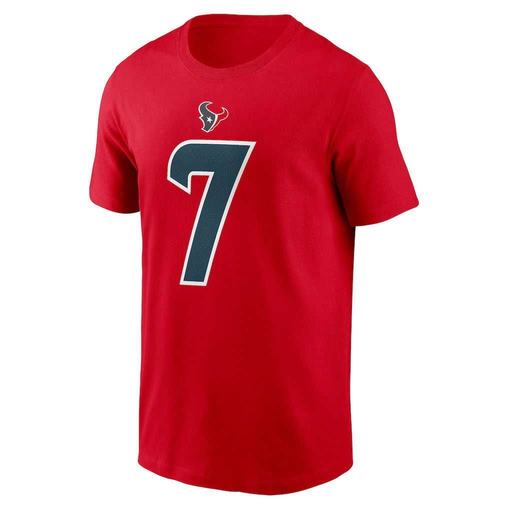 C.J. Stroud Houston Texans Player Name & Number T-Shirt - Red online