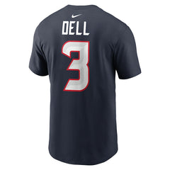 Tank Dell Houston Texans Player Name & Number T-Shirt - Navy for sale