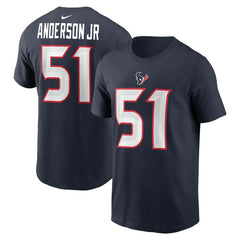 Will Anderson Jr. Houston Texans Player Name & Number T-Shirt - Navy sale