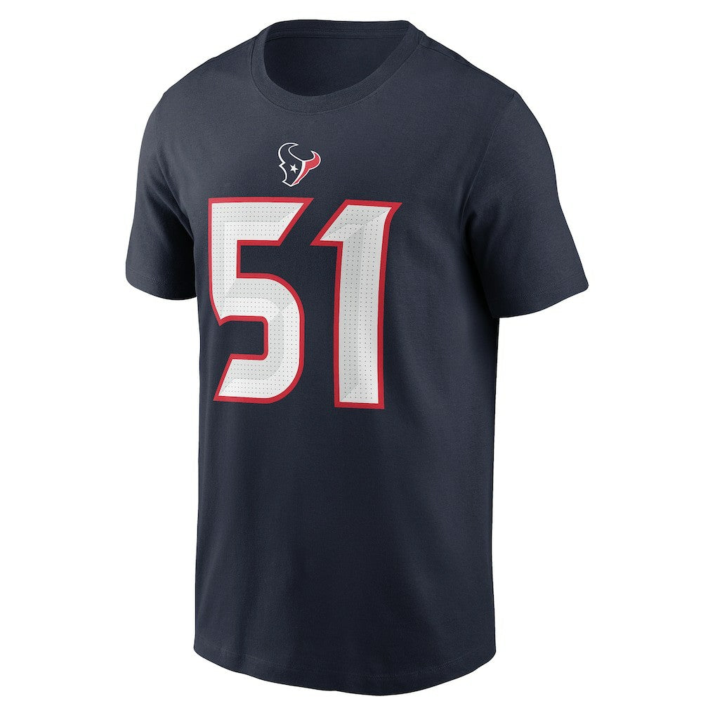 Will Anderson Jr. Houston Texans Player Name & Number T-Shirt - Navy sale