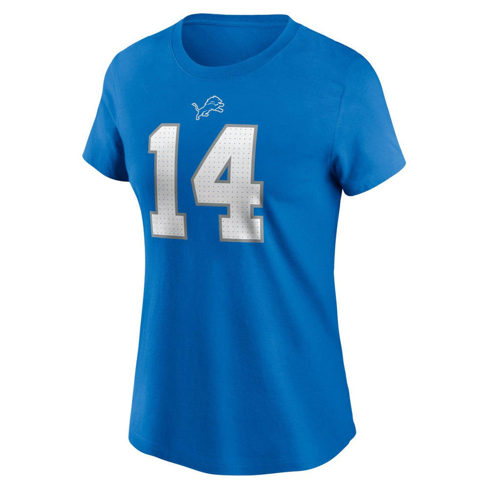 Amon-Ra St. Brown Detroit Lions Women's Player Name & Number T-Shirt - Blue for sale