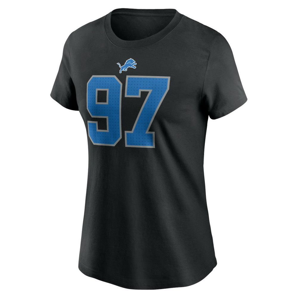 Aidan Hutchinson Detroit Lions Women's Player Name & Number T-Shirt - Black discount