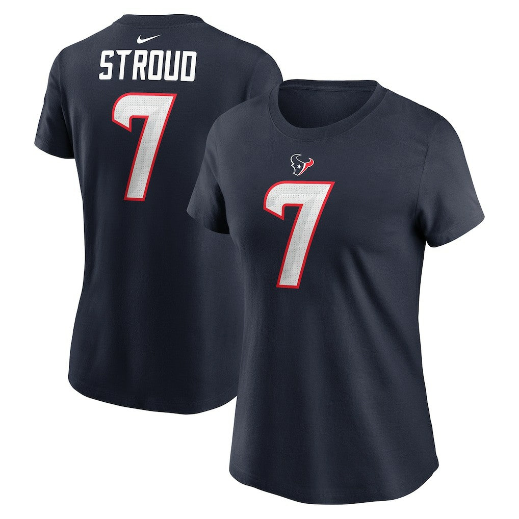 C.J. Stroud Houston Texans Women's Player Name & Number T-Shirt - Navy on sale