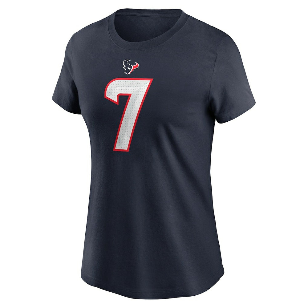 C.J. Stroud Houston Texans Women's Player Name & Number T-Shirt - Navy on sale