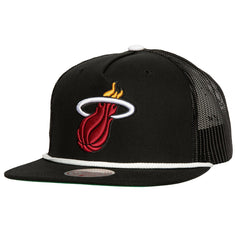 Miami Heat Roper Meshback Trucker Snapback Hat - Black outlet
