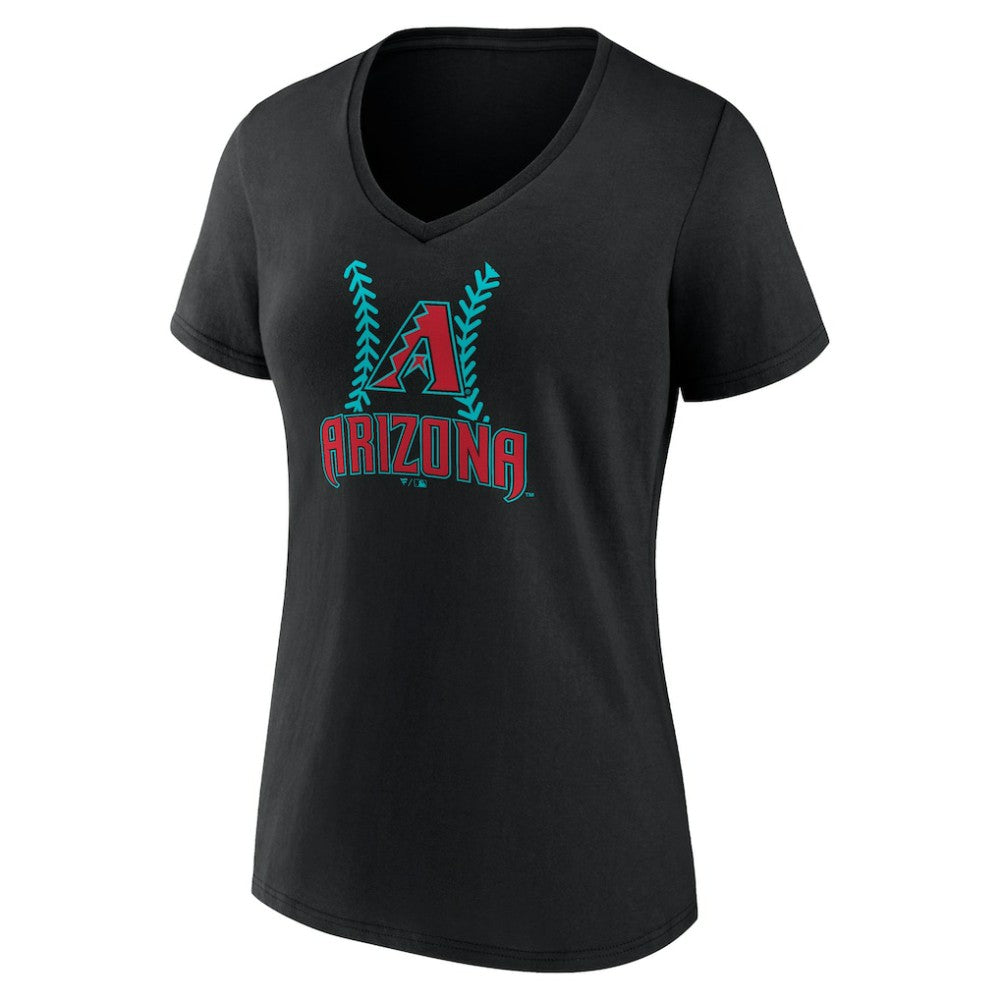 Corbin Carroll Arizona Diamondbacks Women's Name & Number Fastball V-Neck T-Shirt Black