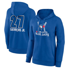 Vladimir Guerrero Jr. Toronto Blue Jays Women's Name & Number Fastball Pullover Hoodie Royal
