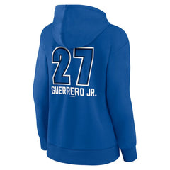 Vladimir Guerrero Jr. Toronto Blue Jays Women's Name & Number Fastball Pullover Hoodie Royal