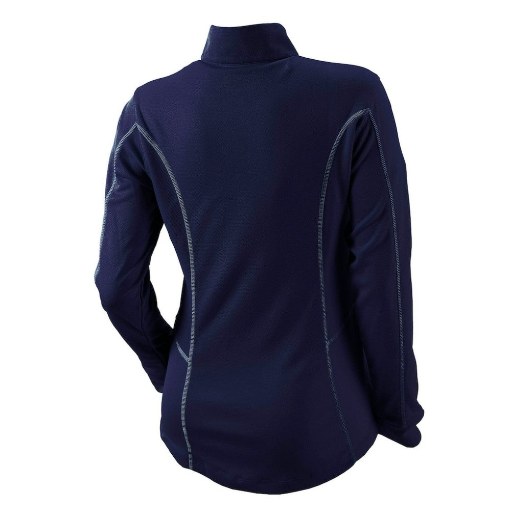 Washington Nationals Women's Omni-Wick Shotgun Quarter-Zip Pullover Top Navy