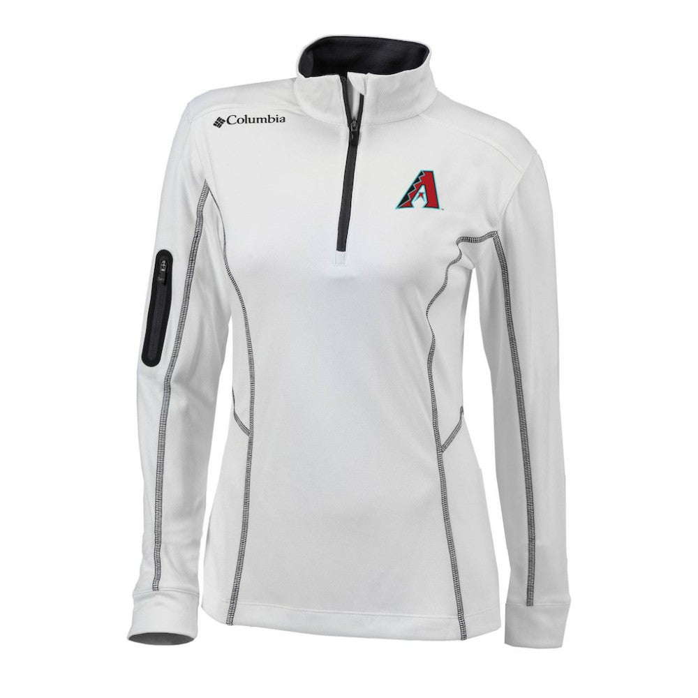 Arizona Diamondbacks Women's Omni-Wick Shotgun Quarter-Zip Pullover Top White