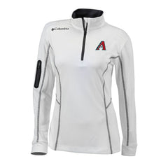 Arizona Diamondbacks Women's Omni-Wick Shotgun Quarter-Zip Pullover Top White