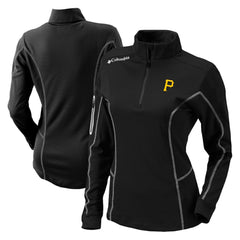 Pittsburgh Pirates Women's Omni-Wick Shotgun Quarter-Zip Pullover Top Black