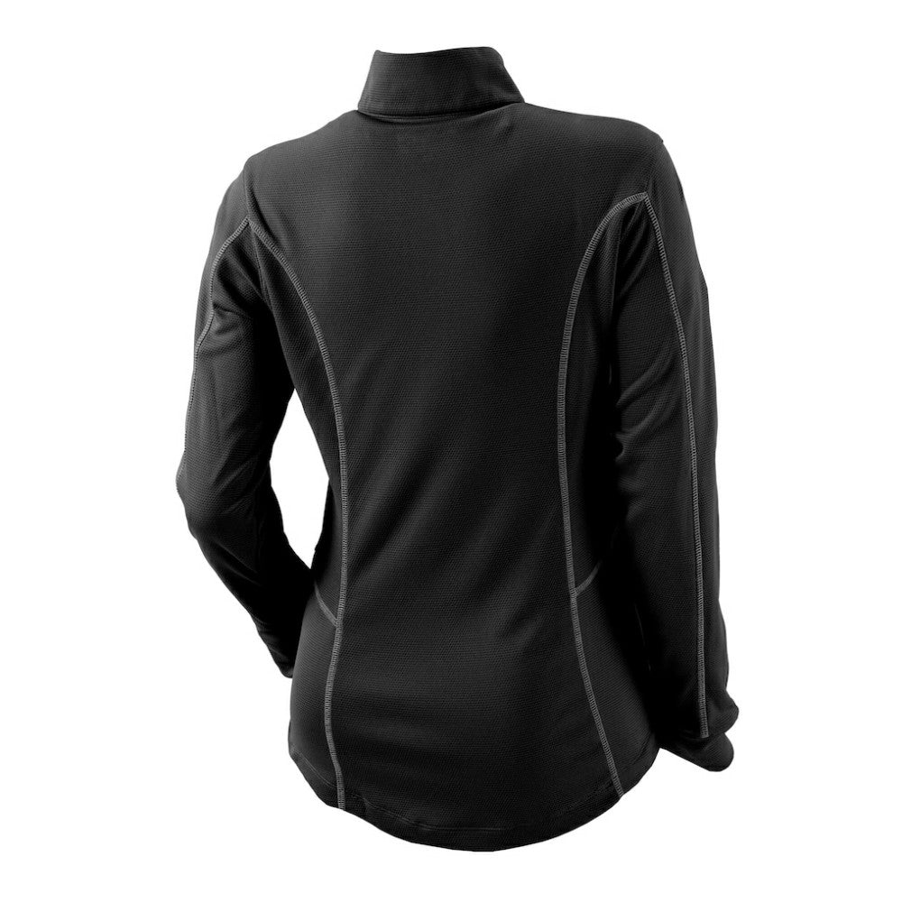 Pittsburgh Pirates Women's Omni-Wick Shotgun Quarter-Zip Pullover Top Black