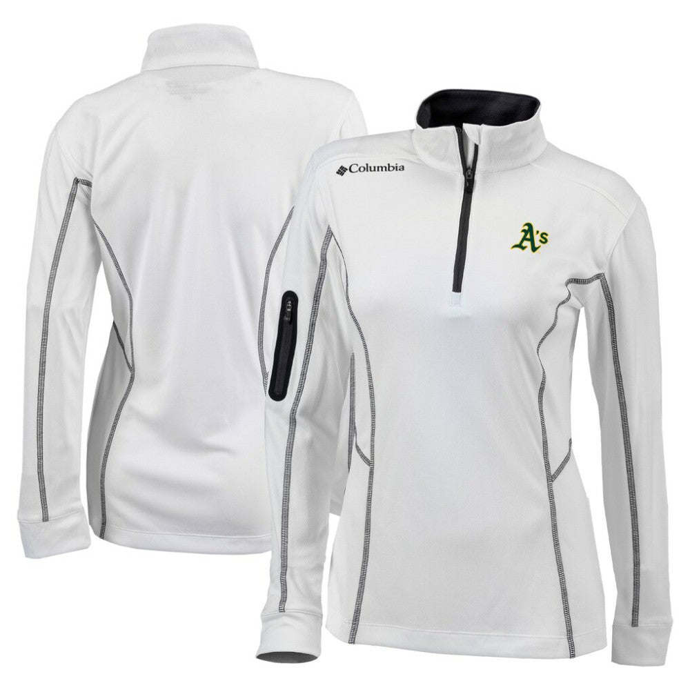 Athletics Women's Omni-Wick Shotgun Quarter-Zip Pullover Top White