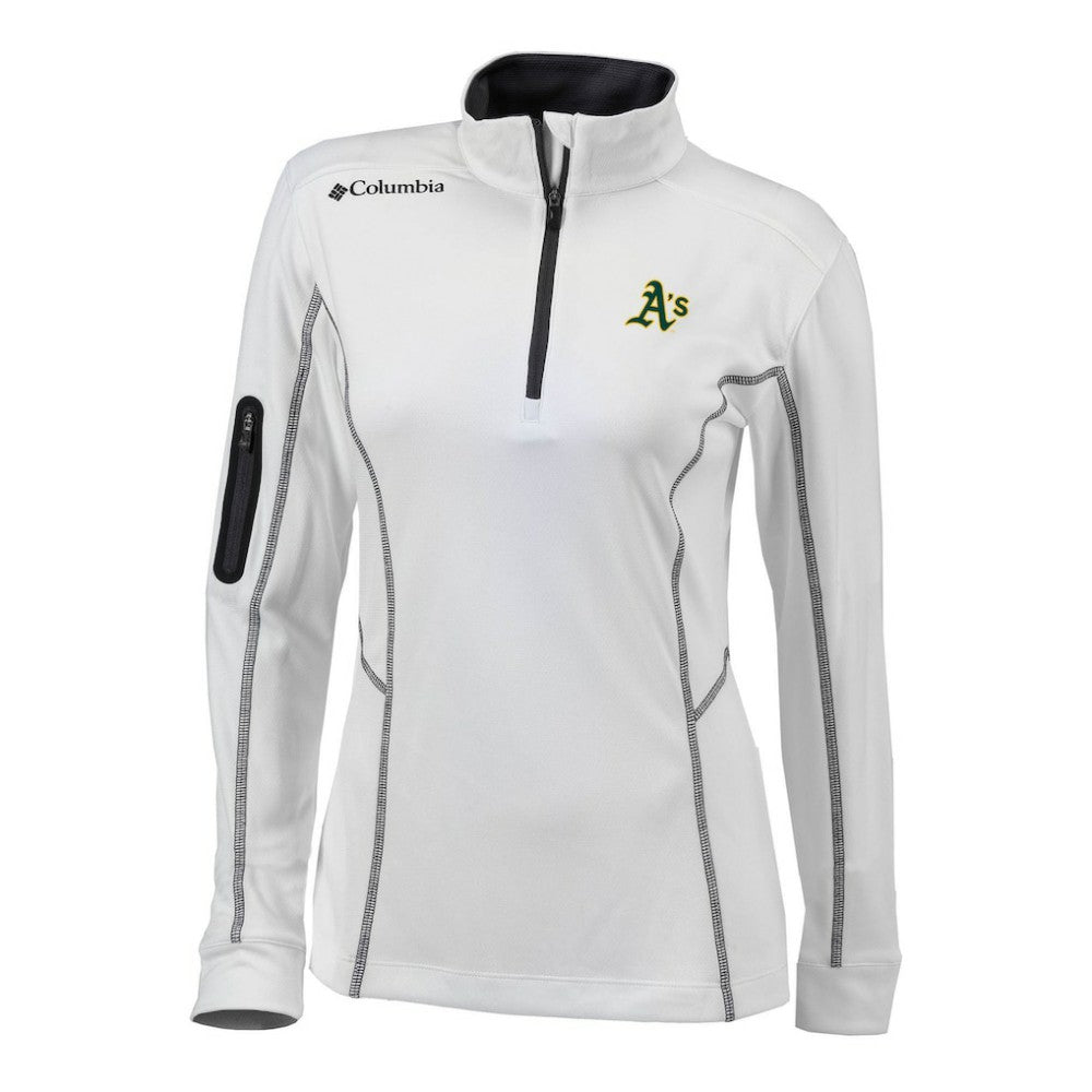 Athletics Women's Omni-Wick Shotgun Quarter-Zip Pullover Top White