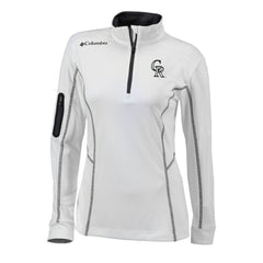 Colorado Rockies Women's Omni-Wick Shotgun Quarter-Zip Pullover Top White