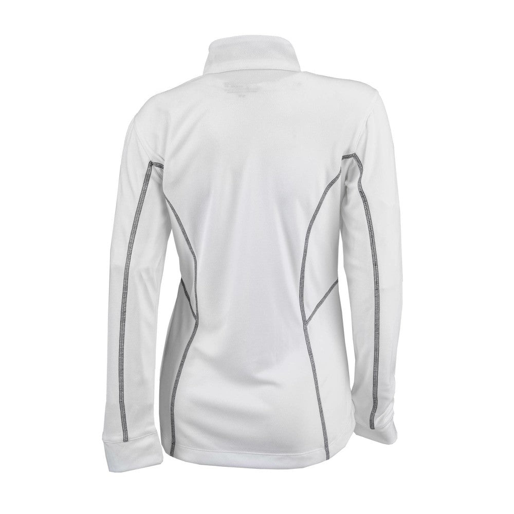 Cincinnati Reds Women's Omni-Wick Shotgun Quarter-Zip Pullover Top White