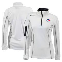 Toronto Blue Jays Women's Omni-Wick Shotgun Quarter-Zip Pullover Top White