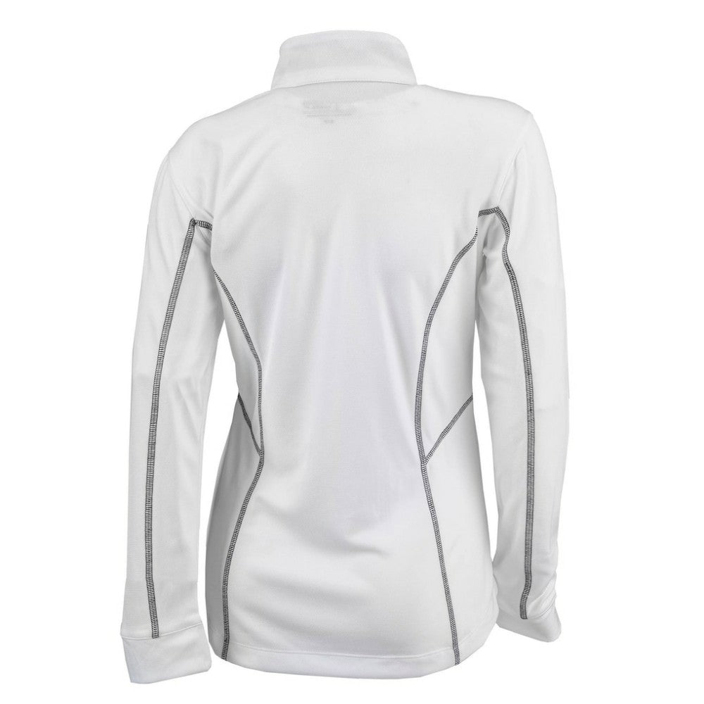 Texas Rangers Women's Omni-Wick Shotgun Quarter-Zip Pullover Top White