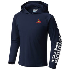 St. Louis Cardinals Youth Terminal Tackle Long Sleeve Hoodie T-Shirt Navy