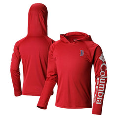 Boston Red Sox Youth Terminal Tackle Long Sleeve Hoodie T-Shirt Red