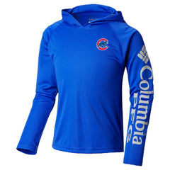 Chicago Cubs Youth Terminal Tackle Long Sleeve Hoodie T-Shirt Royal