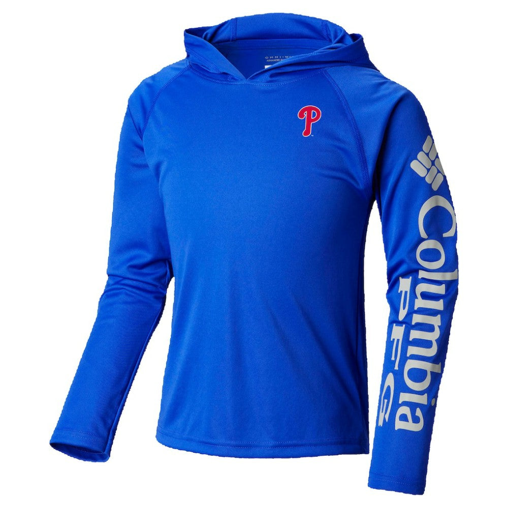 Philadelphia Phillies Youth Terminal Tackle Long Sleeve Hoodie T-Shirt Royal