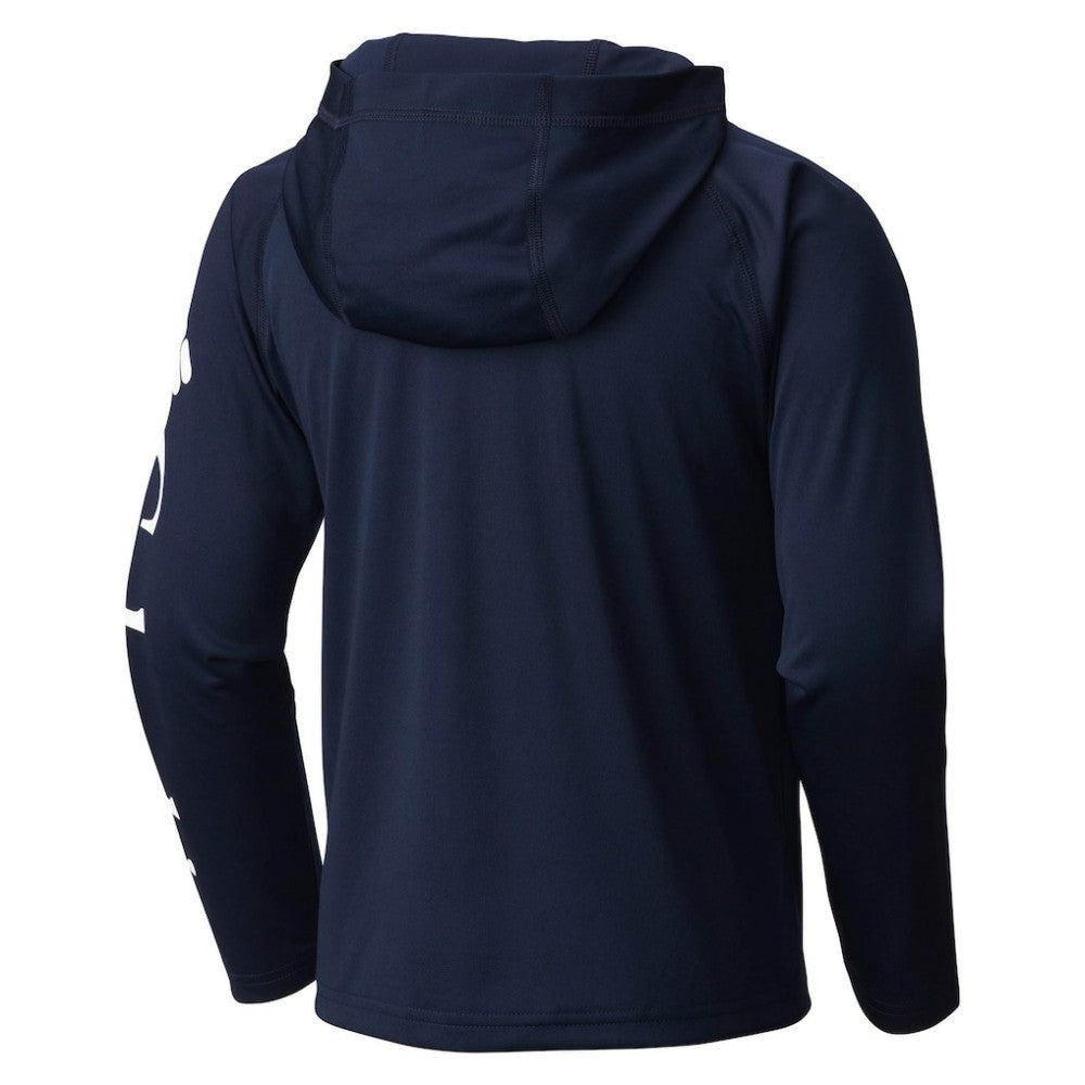 New York Yankees Youth Terminal Tackle Long Sleeve Hoodie T-Shirt Navy