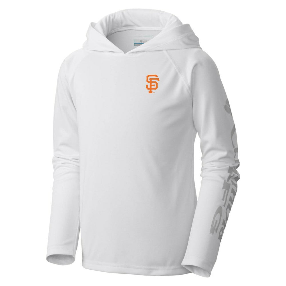 San Francisco Giants Youth Terminal Tackle Long Sleeve Hoodie T-Shirt White