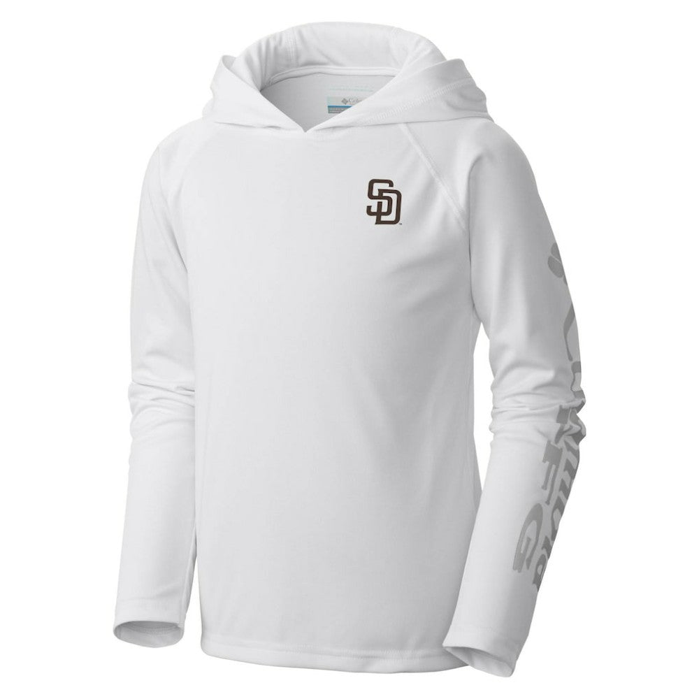 San Diego Padres Youth Terminal Tackle Long Sleeve Hoodie T-Shirt White