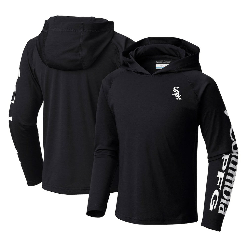 Chicago White Sox Youth Terminal Tackle Long Sleeve Hoodie T-Shirt Black
