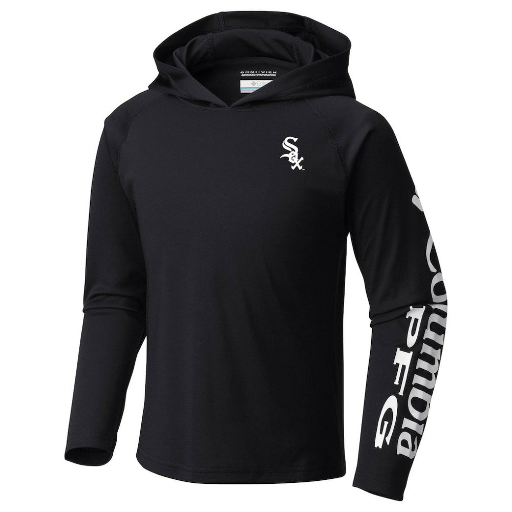 Chicago White Sox Youth Terminal Tackle Long Sleeve Hoodie T-Shirt Black