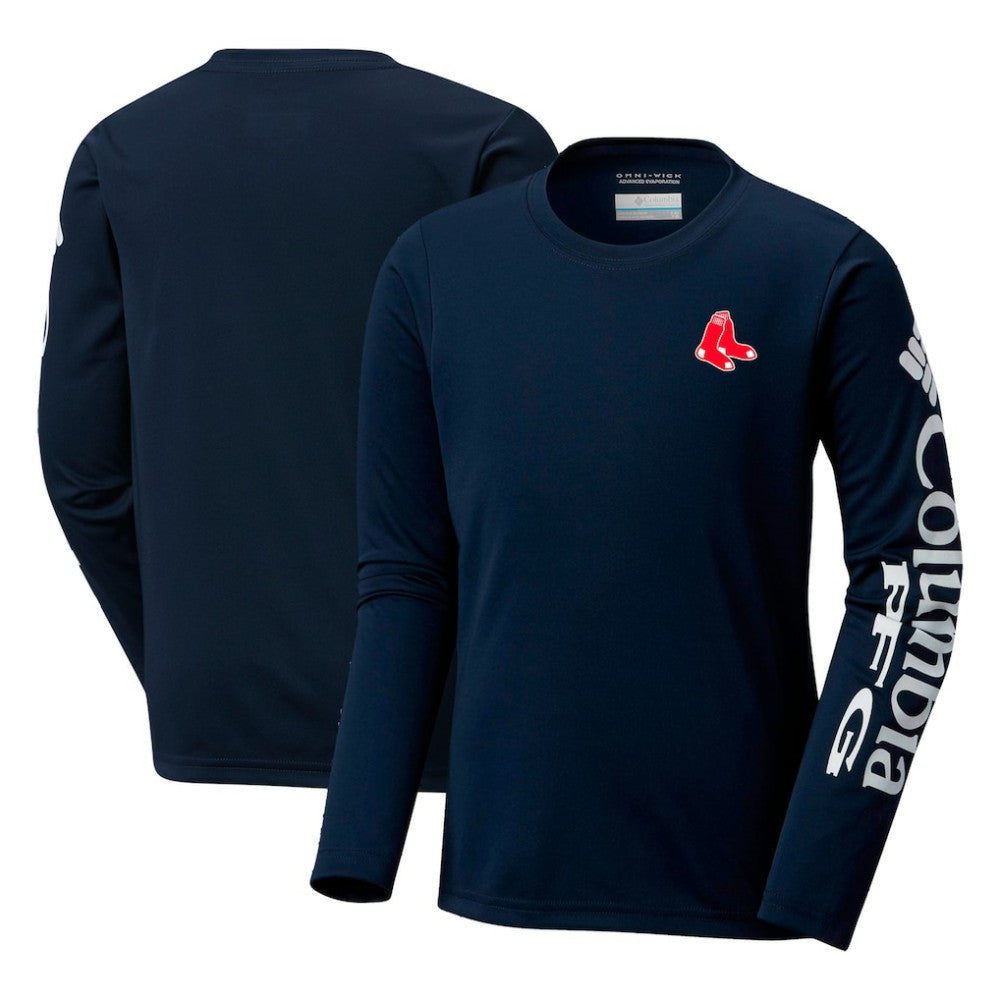 Boston Red Sox Youth Terminal Tackle Long Sleeve T-Shirt Navy