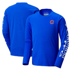 Chicago Cubs Youth Terminal Tackle Long Sleeve T-Shirt Royal