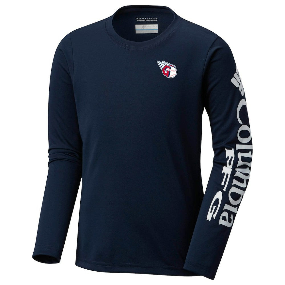 Cleveland Guardians Youth Terminal Tackle Long Sleeve T-Shirt Navy