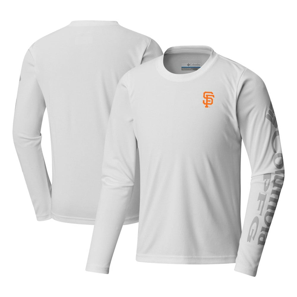 San Francisco Giants Youth Terminal Tackle Long Sleeve T-Shirt White