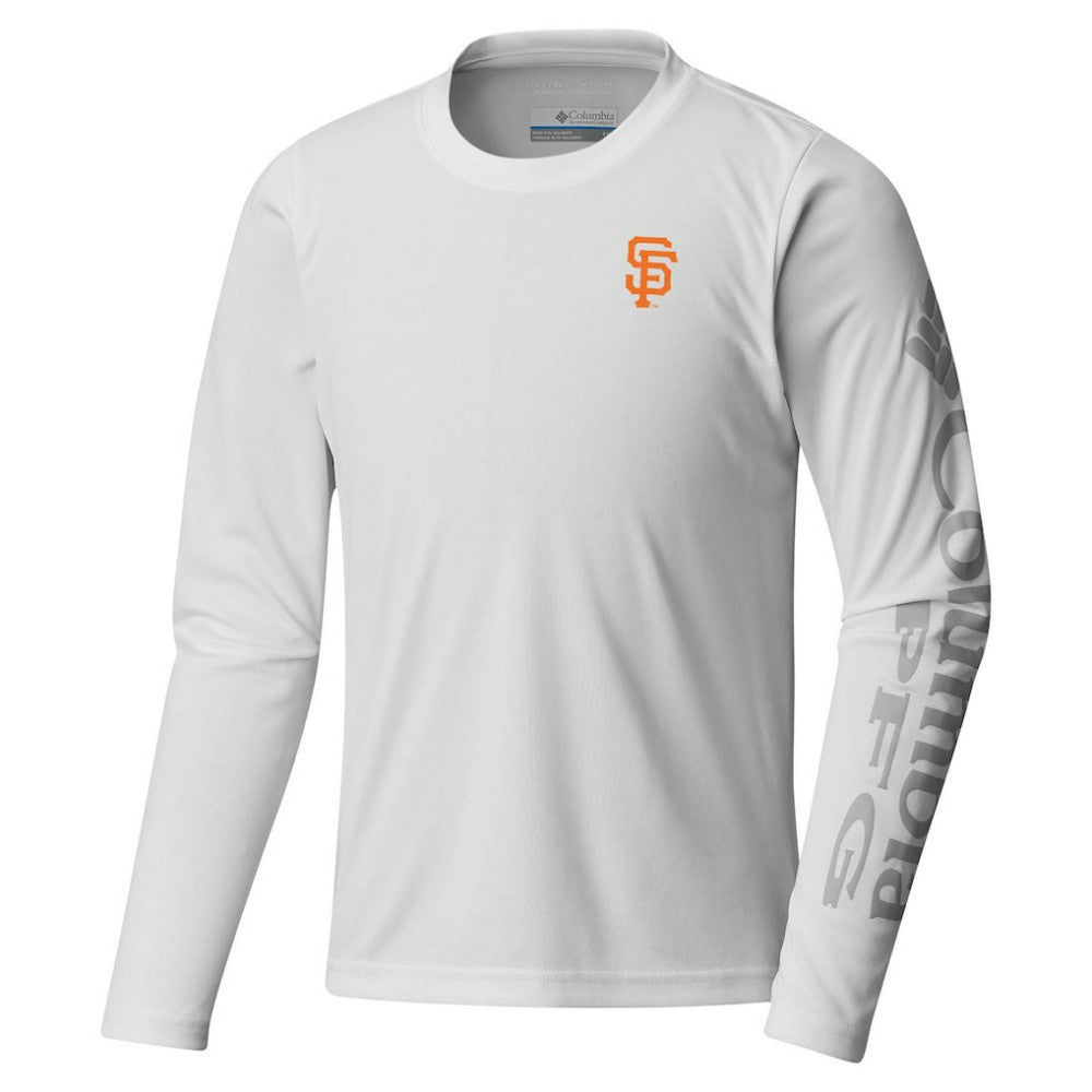 San Francisco Giants Youth Terminal Tackle Long Sleeve T-Shirt White