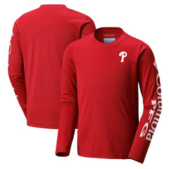 Philadelphia Phillies Youth Terminal Tackle Long Sleeve T-Shirt Red