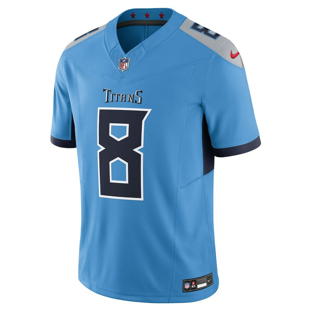 Will Levis Tennessee Titans Alternate Vapor F.U.S.E. Limited Jersey - Light Blue online
