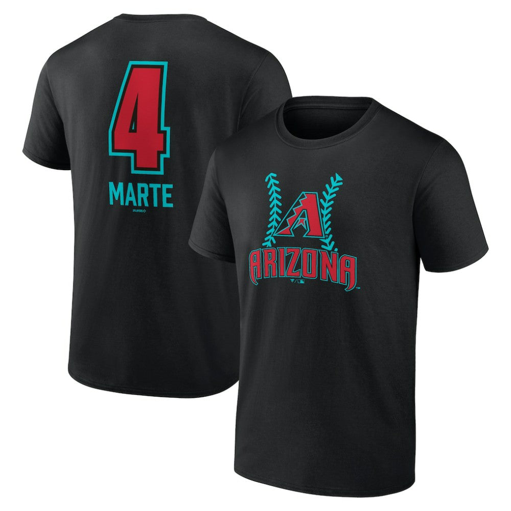 Ketel Marte Arizona Diamondbacks Name & Number Fastball T-Shirt Black