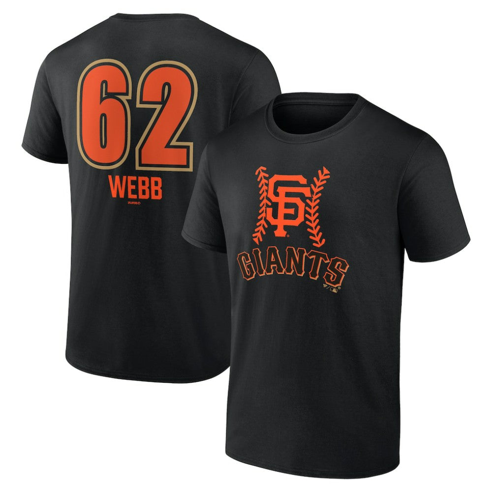 Logan Webb San Francisco Giants Name & Number Fastball T-Shirt Black