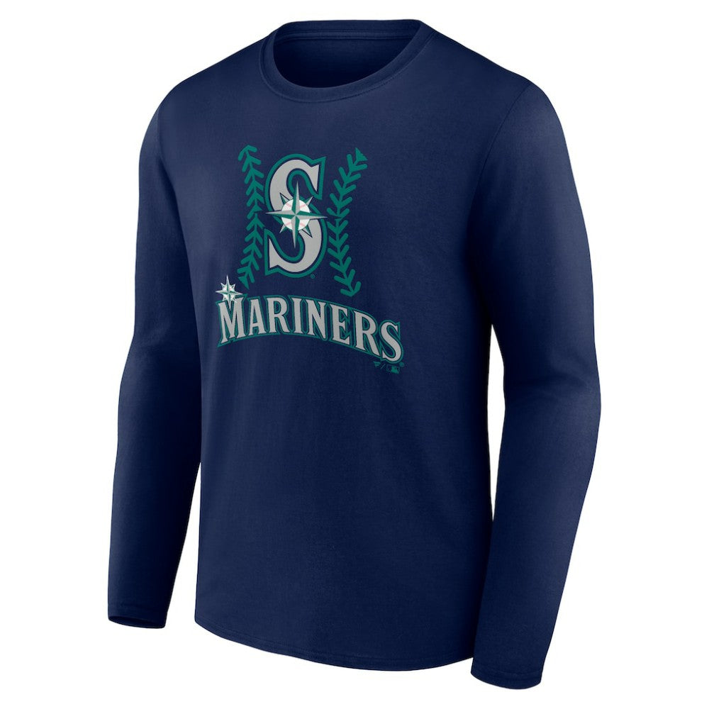 Cal Raleigh Seattle Mariners Name & Number Fastball Long Sleeve T-Shirt Navy