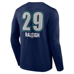 Cal Raleigh Seattle Mariners Name & Number Fastball Long Sleeve T-Shirt Navy