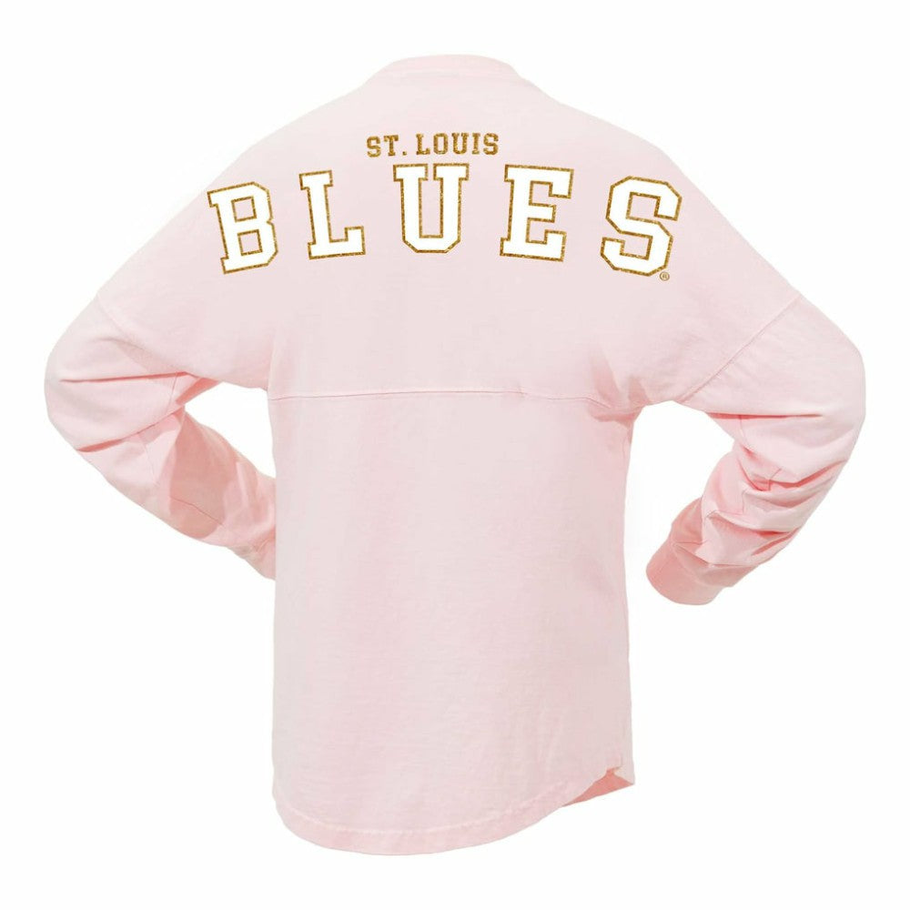 St. Louis Blues Fanatics Women's Spirit Jersey Long Sleeve T-Shirt - Pink T-shirts