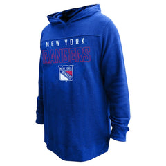 Mika Zibanejad New York Rangers Profile Women's Plus Size Name & Number Thermal Pullover Hoodie - Blue Hoodies