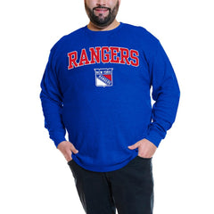 Artemi Panarin New York Rangers Profile Big & Tall Name & Number Thermal Pullover Sweatshirt - Royal Sweatshirts