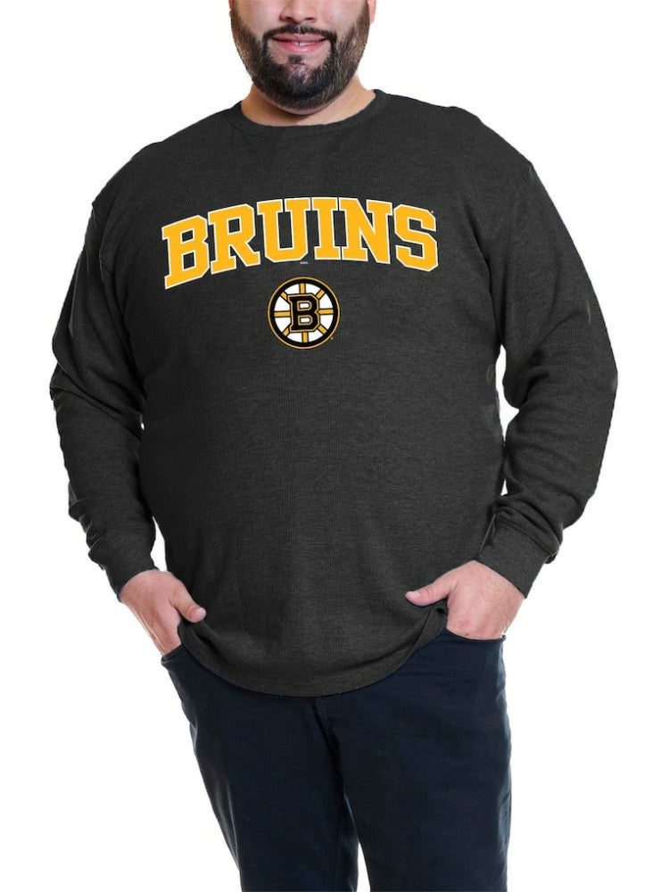 David Pastrnak Boston Bruins Profile Big & Tall Name & Number Thermal Pullover Sweatshirt - Black Sweatshirts