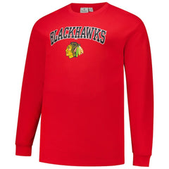 Connor Bedard Chicago Blackhawks Profile Big & Tall Name & Number Thermal Pullover Sweatshirt - Red Sweatshirts
